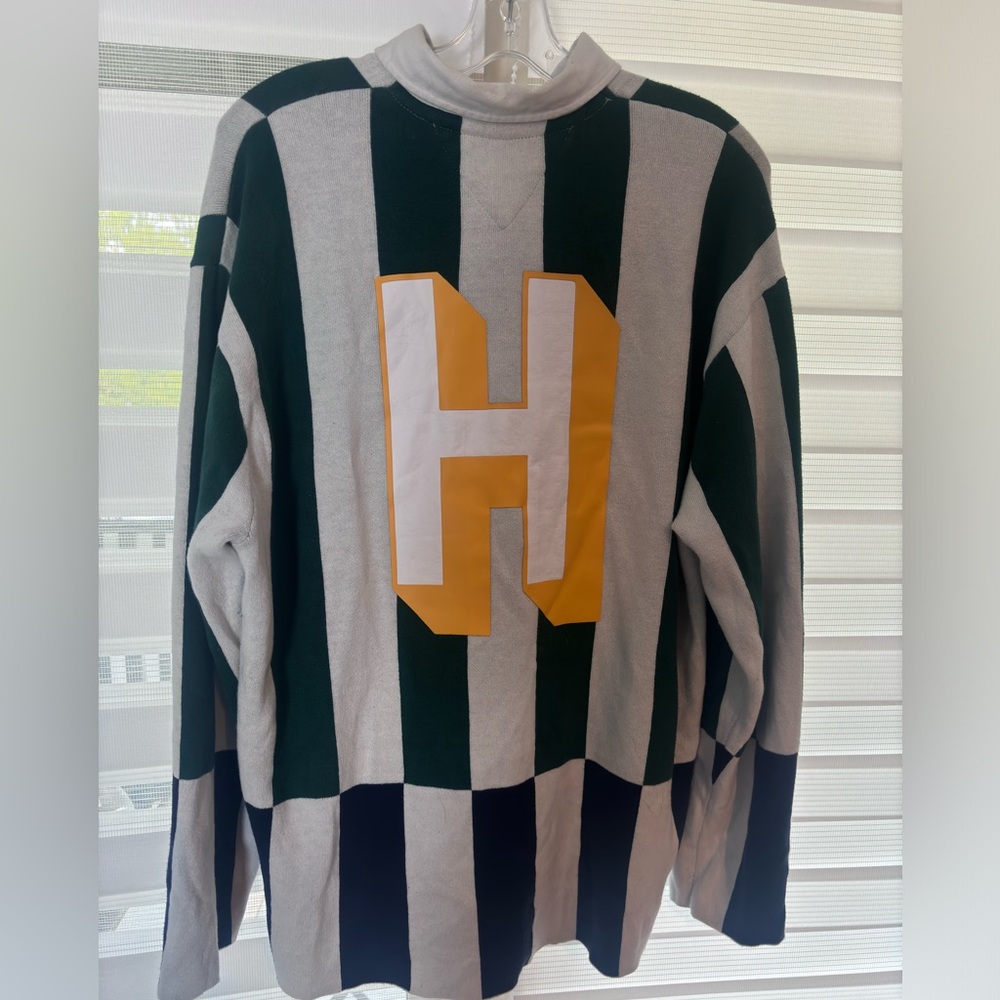 Green and White Striped Rugby Shirt - Picture 3 of 6